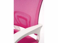Sale Silla de oficina ergonómica giratoria ajustable en altura, asiento de tejido Mesh, soporte lumbar, ruedas suaves FLAG-E ( blanco) Silla De Escritorio