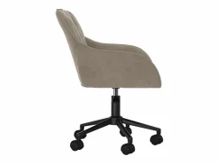 Clicnbuy Silla de oficina giratoria de terciopelo claro