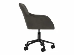 Outlet Clicnbuy Silla de oficina giratoria de terciopelo oscuro Gris