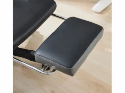 Hauss Spole Silla de oficina giratoria con función de masaje en piel sintética - Altura regulable - Negro y
