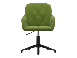 Silla de oficina giratoria de terciopelo claro ES802663