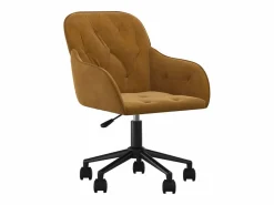 Outlet Silla de oficina giratoria de terciopelo marrón ES903146 Marru00f3n