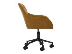 Outlet Silla de oficina giratoria de terciopelo marrón ES903146 Marru00f3n
