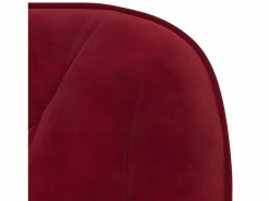 Clicnbuy Silla de oficina giratoria de terciopelo tinto
