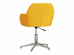 New Clicnbuy Silla de oficina giratoria de tela claro Amarillo
