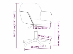 New Clicnbuy Silla de oficina giratoria de tela claro Amarillo