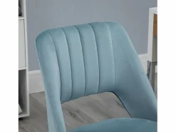 Silla de oficina giratoria, altura regulable, terciopelo , ergonómica (49x60x91 cm)