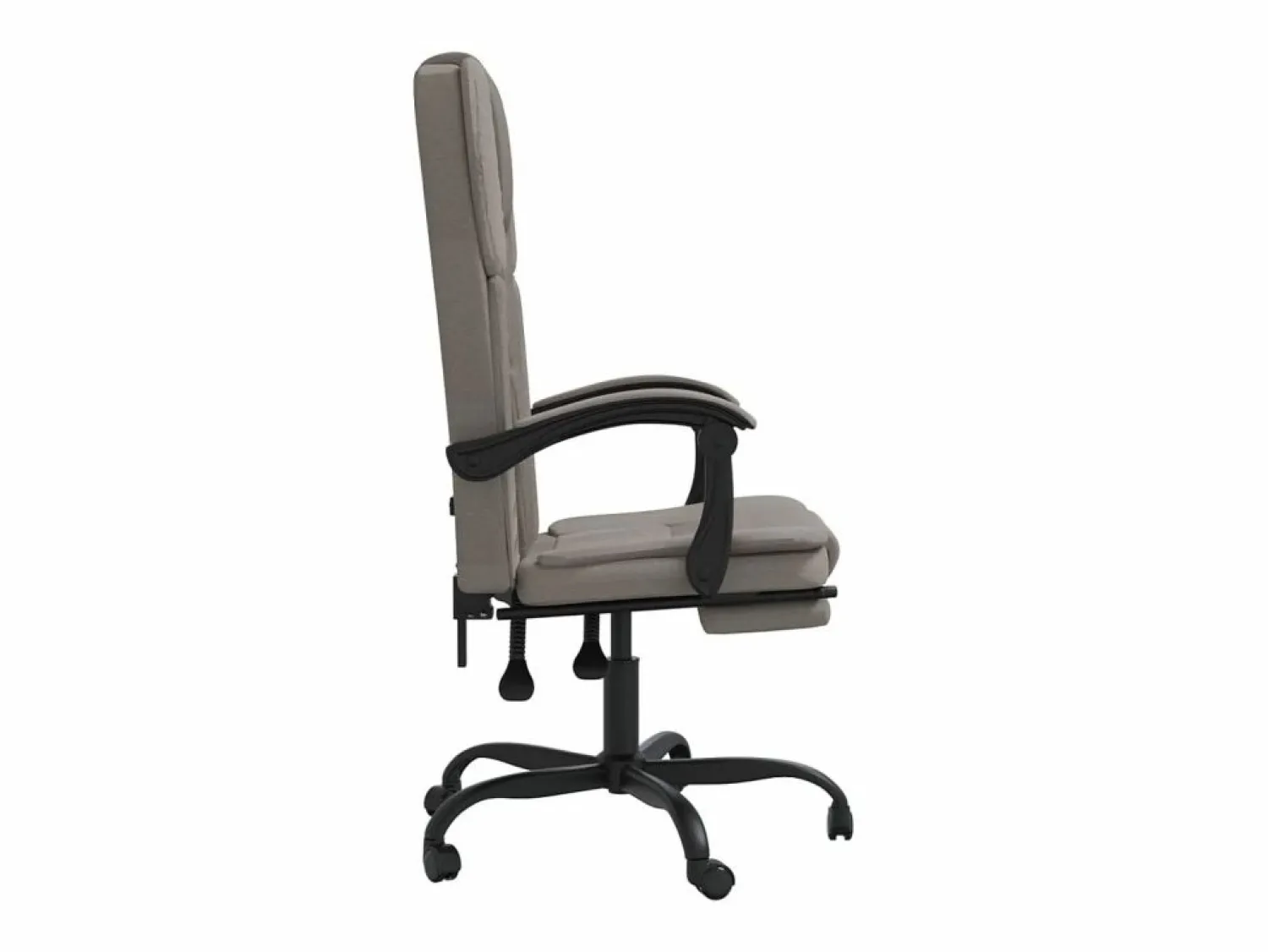 Discount Silla de oficina reclinable de tela gris taupé Silla De Oficina