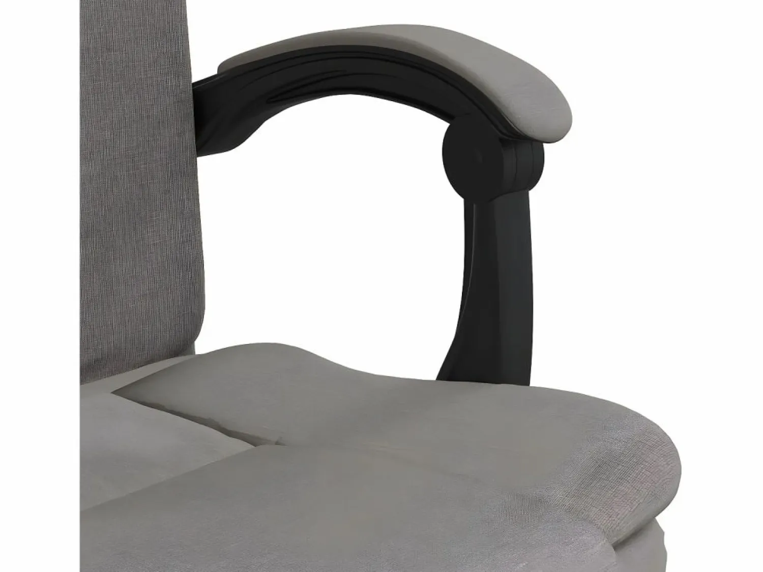Discount Silla de oficina reclinable de tela gris taupé Silla De Oficina