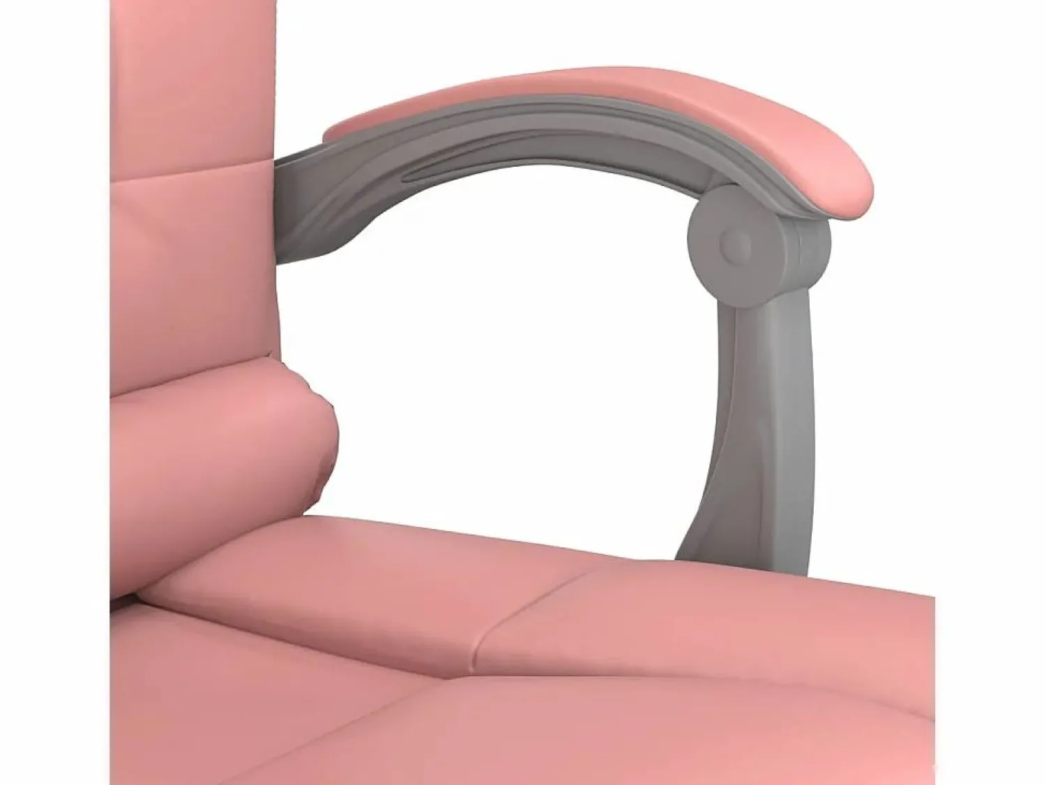 Clicnbuy Silla de oficina reclinable masaje cuero sintético
