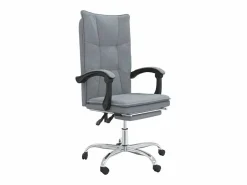 Clearance Silla de oficina reclinable de tela claro Silla De Oficina