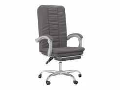 Clicnbuy Silla de oficina reclinable cuero sintético