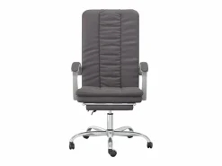 Clicnbuy Silla de oficina reclinable cuero sintético