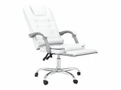 Discount Silla de oficina reclinable masaje cuero sintético Silla De Oficina