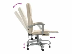 Best Silla de oficina reclinable cuero sintético Silla De Oficina