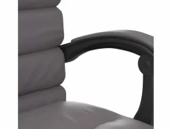 Online Clicnbuy Silla de oficina reclinable masaje cuero sintético Gris