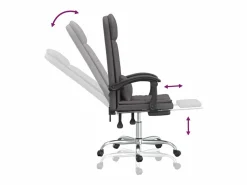 Hot Silla de oficina reclinable masaje cuero sintético Silla De Oficina