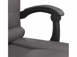 New Clicnbuy Silla de oficina reclinable masaje cuero sintético Gris