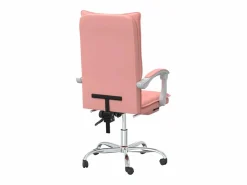 Outlet Clicnbuy Silla de oficina reclinable cuero sintético Rosa