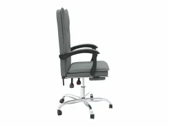 Clearance Silla de oficina reclinable de tela oscuro Silla De Oficina