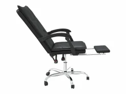 Discount Clicnbuy Silla de oficina reclinable cuero sintético Negro