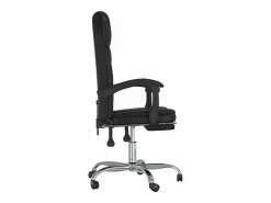 Outlet Clicnbuy Silla de oficina reclinable cuero sintético Negro