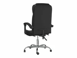 Outlet Clicnbuy Silla de oficina reclinable cuero sintético Negro