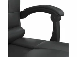 Clicnbuy Silla de oficina reclinable masaje cuero sintético