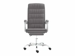 Clicnbuy Silla de oficina reclinable cuero sintético