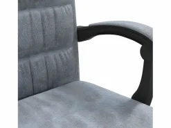 Clicnbuy Silla de oficina reclinable de tela claro