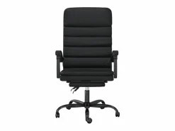 Hot Clicnbuy Silla de oficina reclinable masaje cuero sintético Negro