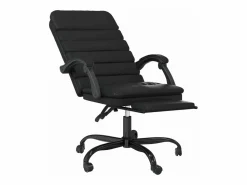 Hot Clicnbuy Silla de oficina reclinable masaje cuero sintético Negro