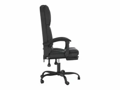 Sale Clicnbuy Silla de oficina reclinable masaje cuero sintético Negro