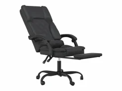 Sale Clicnbuy Silla de oficina reclinable masaje cuero sintético Negro