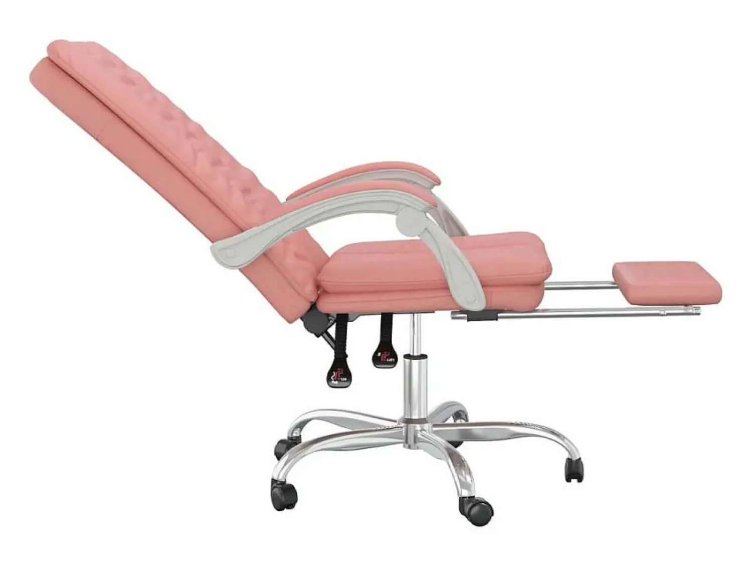 Clicnbuy Silla de oficina reclinable cuero sintético