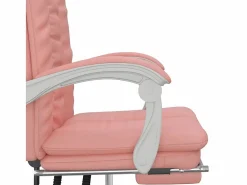 Clicnbuy Silla de oficina reclinable cuero sintético