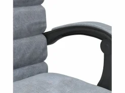 Outlet Silla de oficina reclinable con masaje de tela claro Silla De Oficina