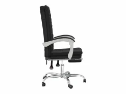 Clicnbuy Silla de oficina reclinable cuero sintético