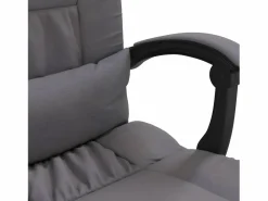 Clearance Clicnbuy Silla de oficina reclinable cuero sintético Gris