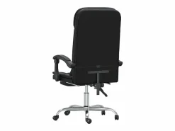 Sale Clicnbuy Silla de oficina reclinable masaje cuero sintético Negro