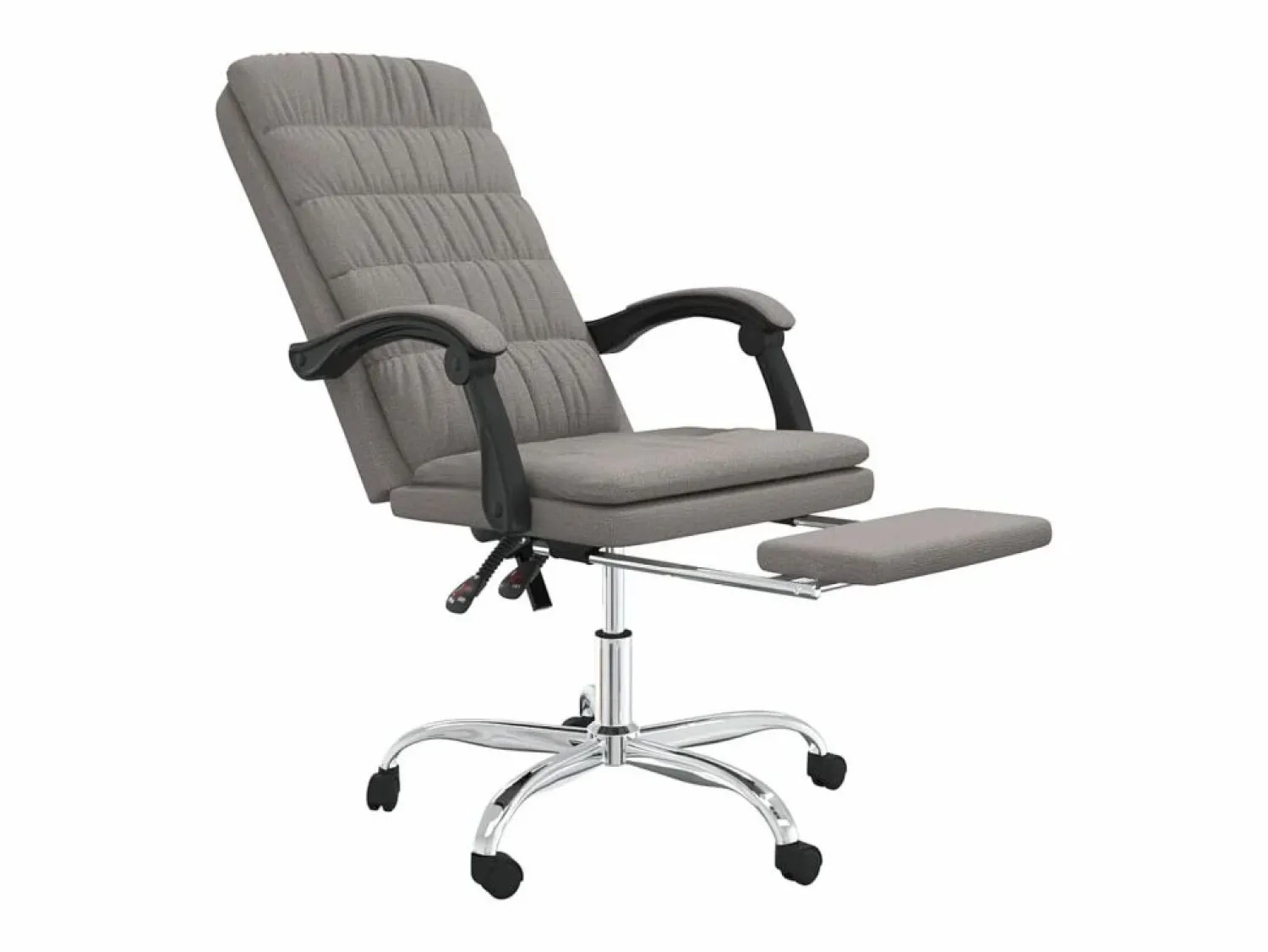 Discount Silla de oficina reclinable de tela gris taupé Silla De Oficina