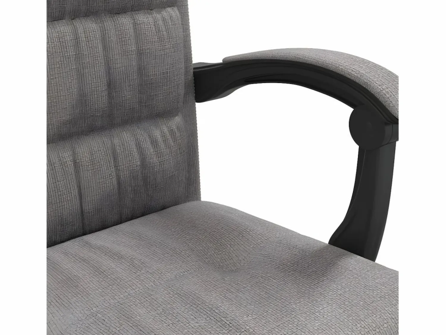 Discount Silla de oficina reclinable de tela gris taupé Silla De Oficina