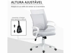 Sale Silla de oficina Waco basculante con reposabrazos + ruedas 89-109x57x55 cm Silla De Escritorio