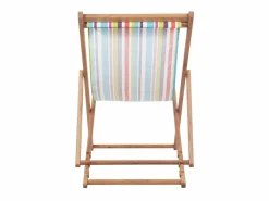 Silla de playa plegable estructura madera y tela ES70846