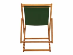 Online Silla de playa plegable madera de eucalipto y tela ES26055 Verde