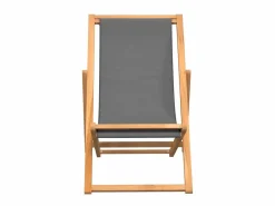 Sale Silla de playa plegable madera maciza de teca ES49485 Tumbona