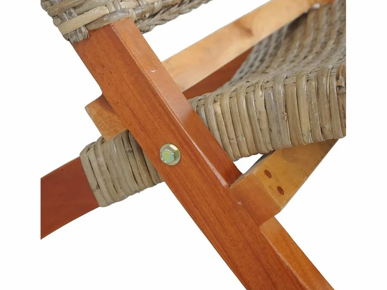 Online Silla de ratán kubu natural y madera maciza de caoba Sillón De Mimbre