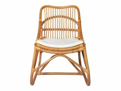 Sale Silla de ratán lino marrón claro Sillón De Mimbre