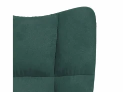 Clearance vidaxl Silla de relajación de terciopelo verde oscuro Verde pino