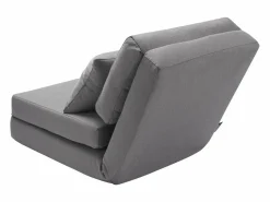 Silla de Suelo SucceBuy Silla de Suelo Convertible con 5 Posiciones Ajustables, Sofá Cama Tapizado con Respaldo Ajustable, Estructura de Metal y Cojín